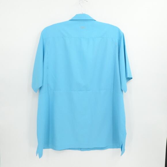 Game Guard Outdoors Shirt Mens‎ Blue XXXL Fishing Vented Embroidered Mikes Hard - Picture 2 of 9